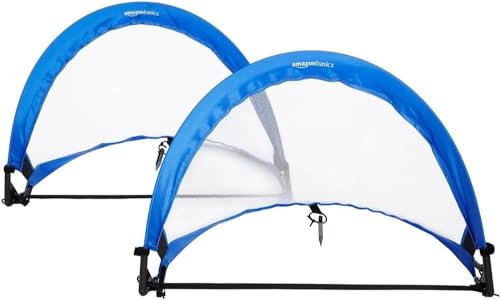 Amazon Basics Pop-Up Soccer Goal Net Set