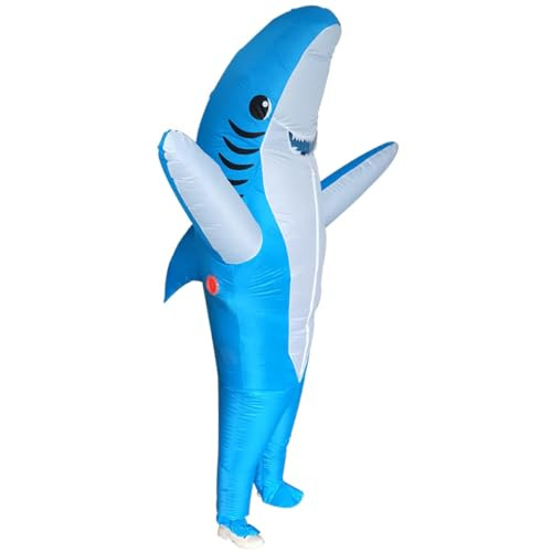 Poptrend Adults Inflatable Blow Up Shark Costume