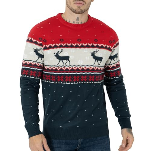 NOROZE Unisex Novelty Knitted Christmas Jumper
