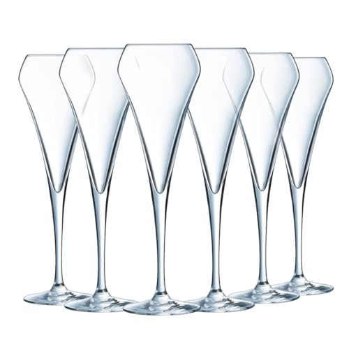 Chef & Sommelier Open Up Champagne Flutes 200 ml, Pack of 6