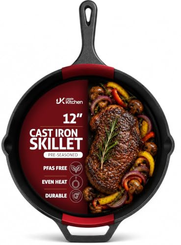 Utopia Kitchen 12.5 Inch Cast Iron Skillet
