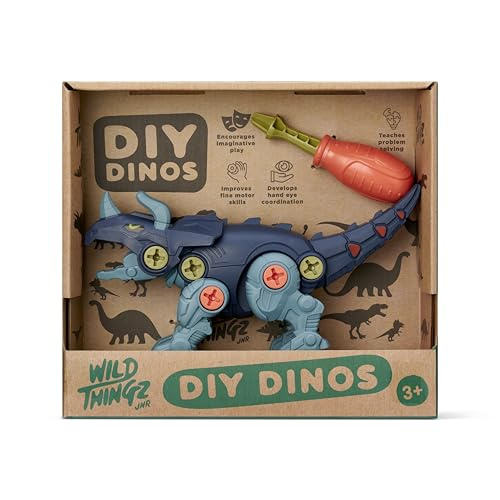 Wild Thingz DIY Dino Triceratops Take Apart Dinosaur Toy