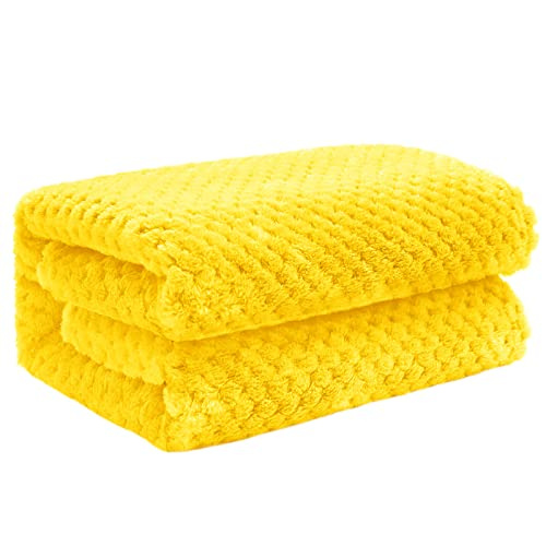Exclusivo Mezcla Waffle Fleece Throw