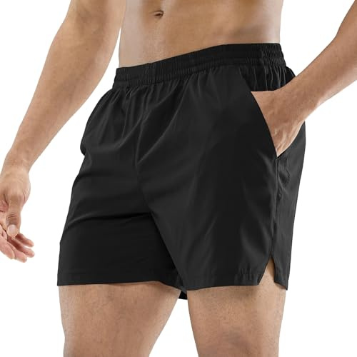 MIER Men's 5 Inch Running Gym Shorts