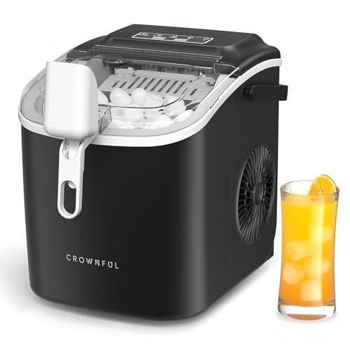 CROWNFUL Ice Maker Countertop with Handle
