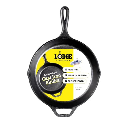 Lodge L8SK3 10.25 Inch Cast Iron Skillet