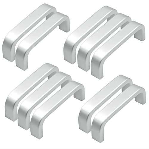 Qrity Aluminium Cupboard Handles 64mm, 10 Pack