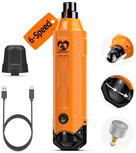Casfuy 6-Speed Dog Nail Grinder