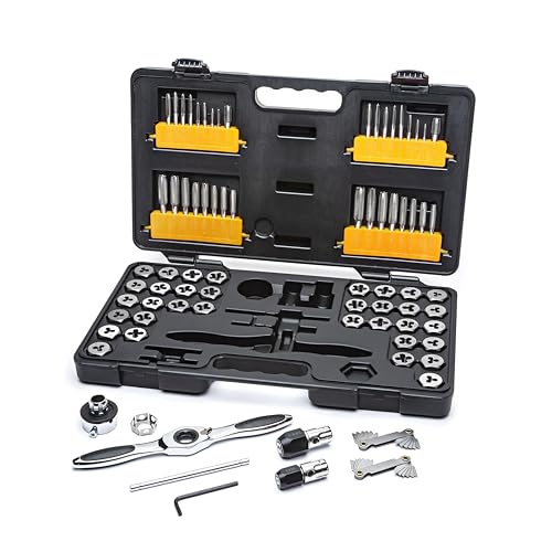 GEARWRENCH SAE and Metric 77-Piece Ratcheting Tap and Die Set