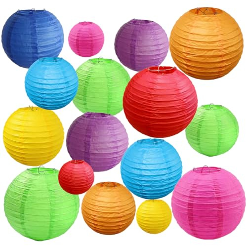 Jayke Joy 16 Piece Mixed Size Paper Lanterns