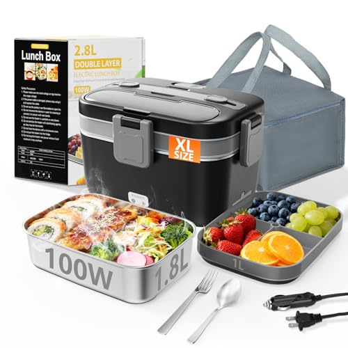 LISHZEN Electric Lunch Box 2.8L Double Layer