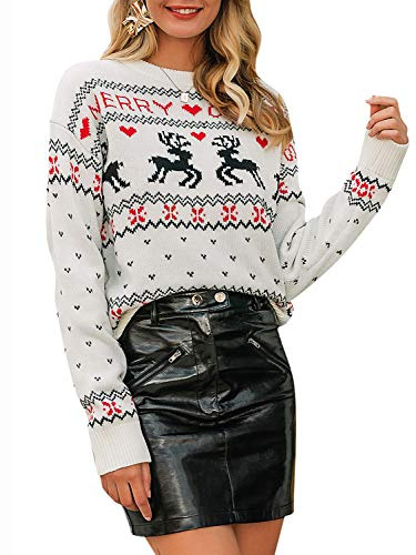 BerryGo Women's Reindeer Knit Jumper