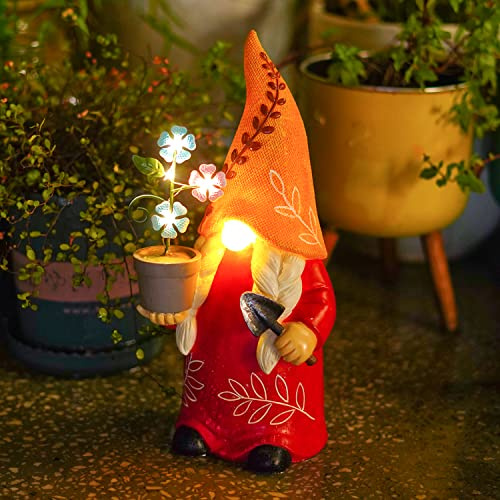 BUMSUNE Solar Garden Gnome 12 Inch