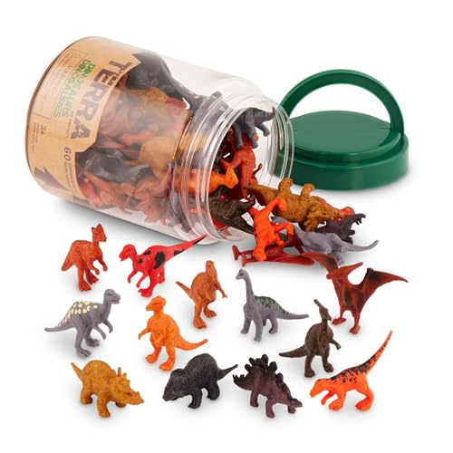Terra by Battat 60 Pcs Dinosaur Figures