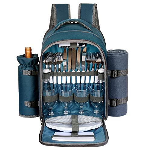 Hap Tim Picnic Basket Backpack for 4