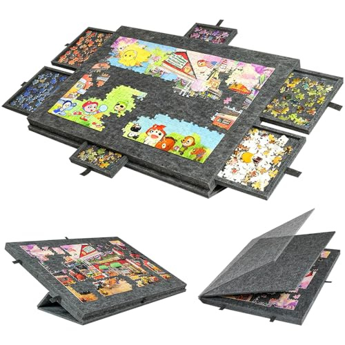 Eletalker 2-in-1 Foldable Puzzle Board