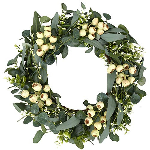 JINGHONG Green Eucalyptus Wreath