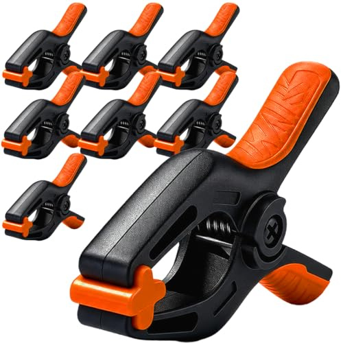 HORUSDY 8-Pack Spring Clamps Set, 5-inch