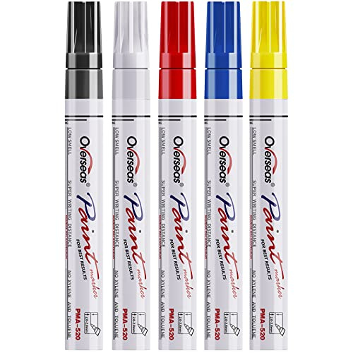 Overseas 5-Colour Oil Paint Markers