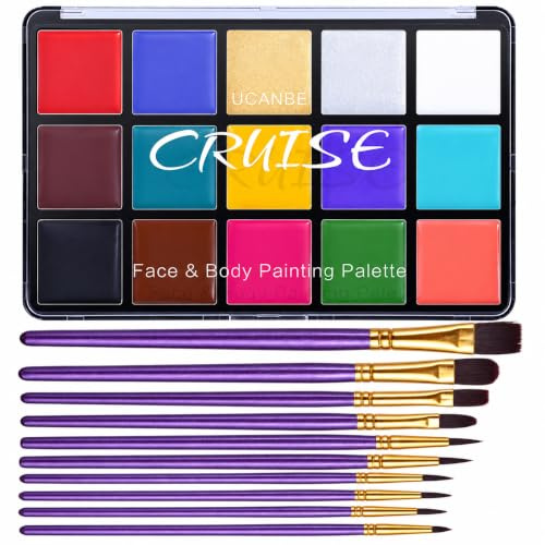 UCANBE 15 Colors Face Body Paint Set