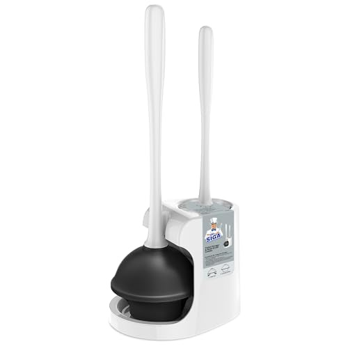 MR.SIGA Toilet Plunger and Bowl Brush Combo