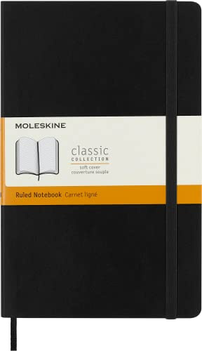 Moleskine Classic Soft Cover Notebook, Large, Ruled