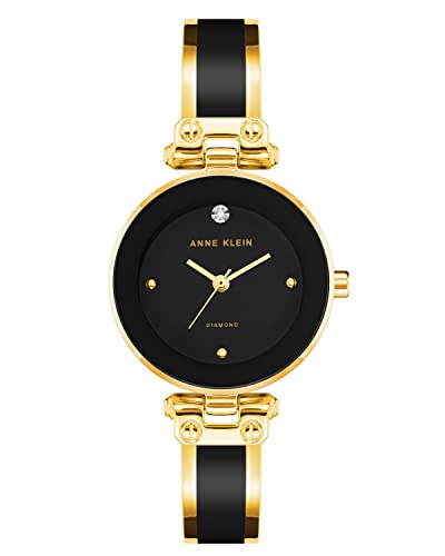 Anne Klein AK/1980BKGB Bangle Watch
