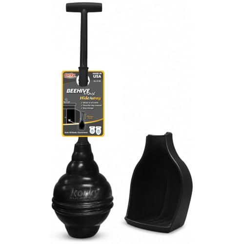 Korky BeehiveMAX Hideaway Toilet Plunger with Holder