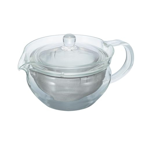 Hario ChaCha Kyusu Maru Glass Teapot, 450ml