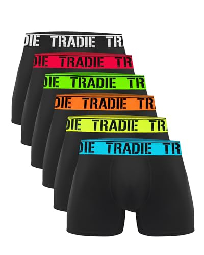 TRADIE Cotton and Elastane Fitted Trunk (6 Pack)