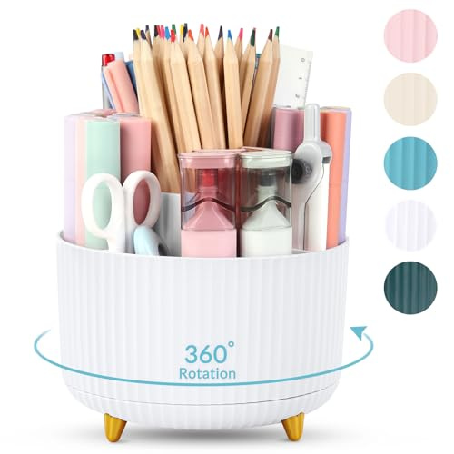 SKYDUE 360-Degree Rotating Desk Organiser