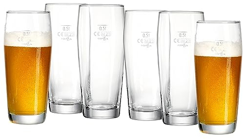 Ritzenhoff and Breker Willi Beer Glass Set, 500 ml, Set of 6