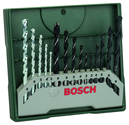 Bosch 15-Piece Mini-X-Line Mixed Drill Bit Set