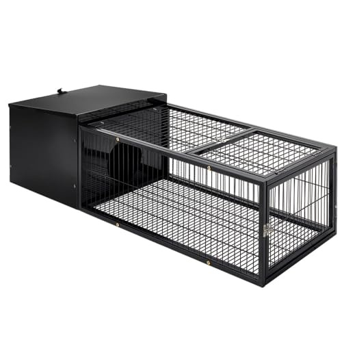 i.Pet Rabbit Hutch 120cm Metal Slide-Out Cage
