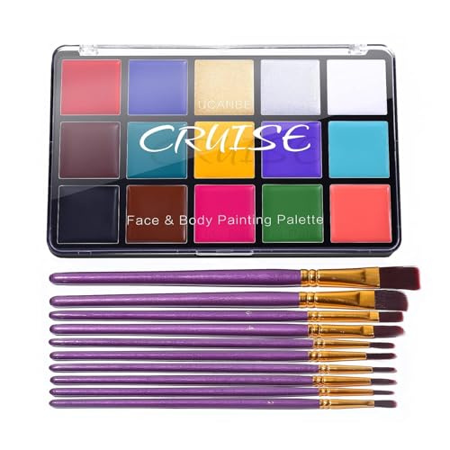 UCANBE 15 Colors Face Body Paint Set