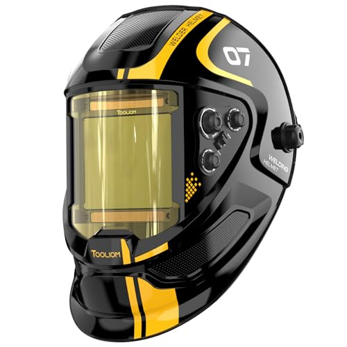 TOOLIOM Large Viewing True Color Auto Darkening Welding Helmet