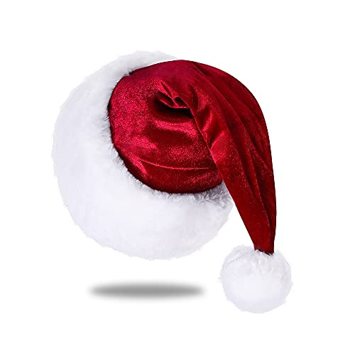 Eoocan Velvet Santa Hat