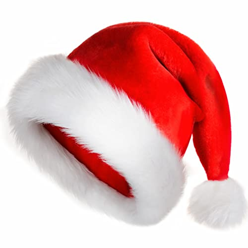 TLarder Luxury Velvet Santa Hat