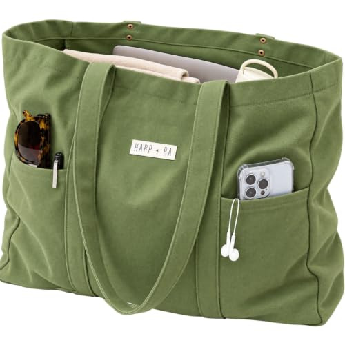 Harp + Ra Extra Large Canvas Tote