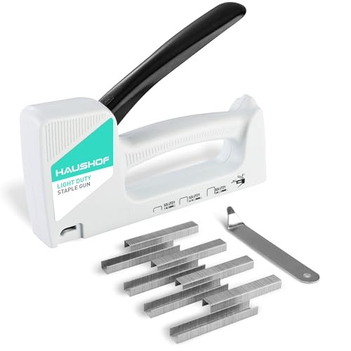 HAUSHOF Light Duty Staple Gun with 800 Staples