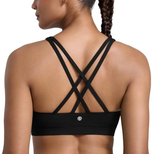 CRZ YOGA Naked Feeling Strappy Sports Bra