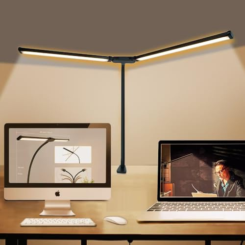 KEPHTH Double Head LED Desk Lamp for Computer Monitor