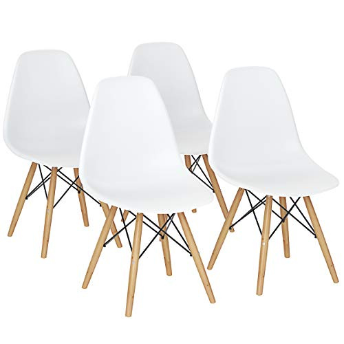 GIANTEX Dining Chairs Set of 4 White