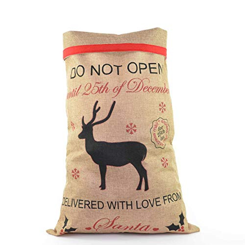SHATCHI Hessian Santa Sack
