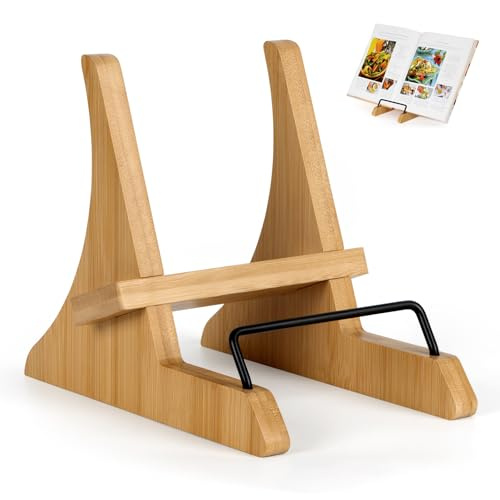 PUERSI Bamboo Cookbook Stand