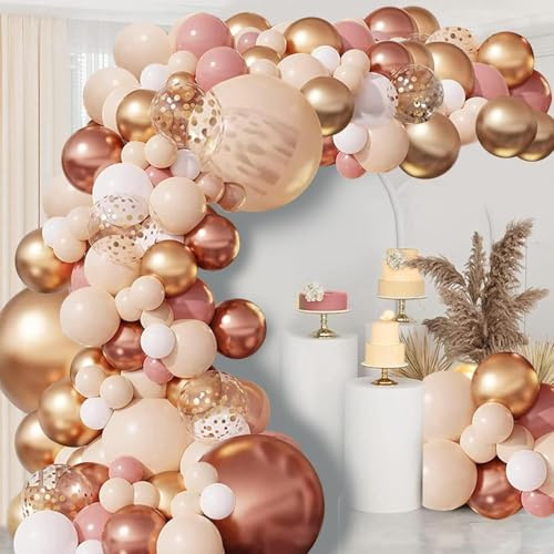 Vanjehou Blush Dusty Rose Balloon Garland Kit