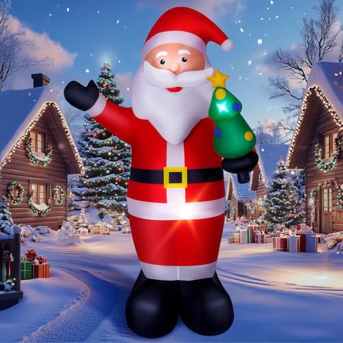 CHWUYI 1.8M Inflatable Standing Santa