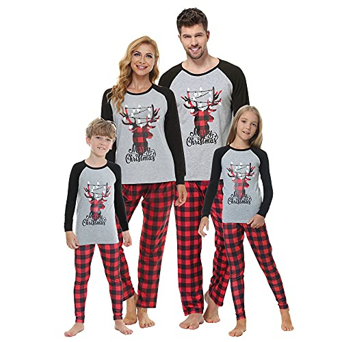 VENTELAN Family Matching Christmas Pajamas Set