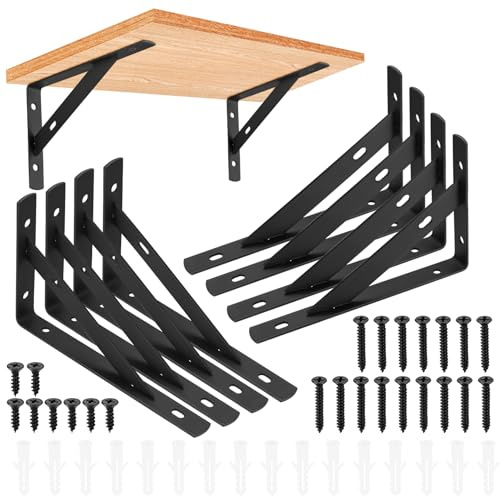 qiwuhai Heavy Duty Shelf Brackets (8 Pack)