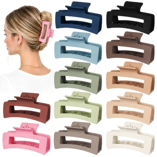 Vigorpace 12 Pack Medium Claw Clips (3.5in)